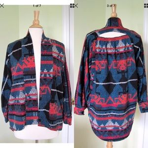 Voom By Joy Han Open Sweater Jacket Pockets Medium